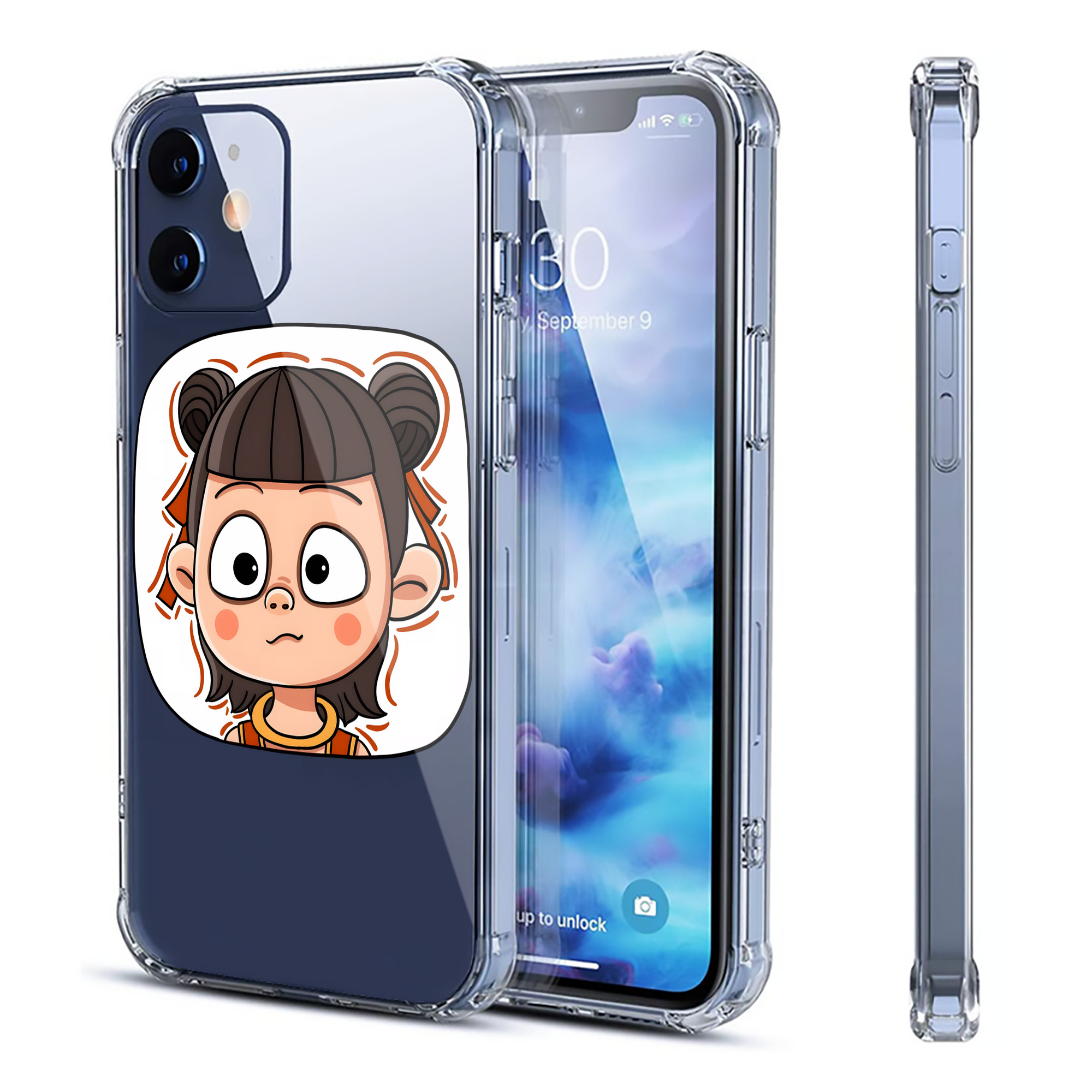 （画像用） Ne Zha 2 ナタ 魔童の大暴れ 【iPhone 12シリーズ対応】透明スマホケース（クリアソフトケース）